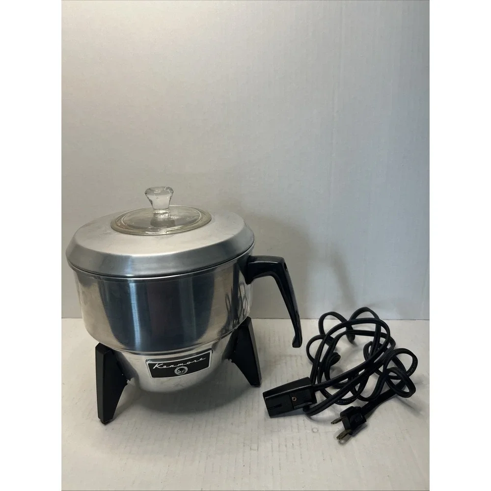 Vintage Sears Kenmore 2 1/2 Quart Electric Corn Popper 6886 Tested Original Box